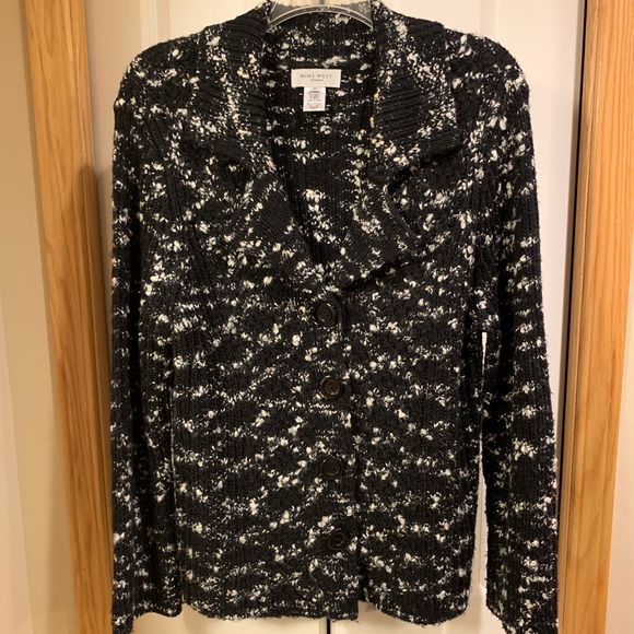 Nine West plus size button-up sweater - Picture 1 of 3